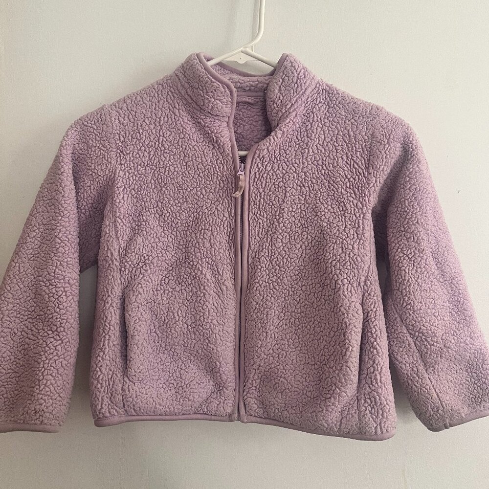 Purple Uniqlo Fuzzy Jacket, Size 5-6